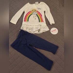 Nannette Kids Rainbow Costume Set - White and Blue